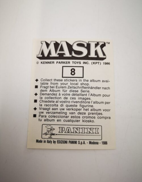 Mask Panini Sticker Europa Nr. 8 – Bild 2