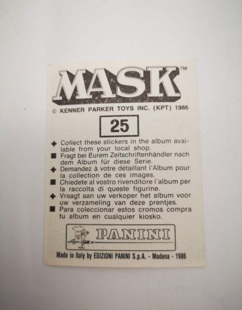 Mask Panini Sticker Europa Nr. 25 – Bild 2