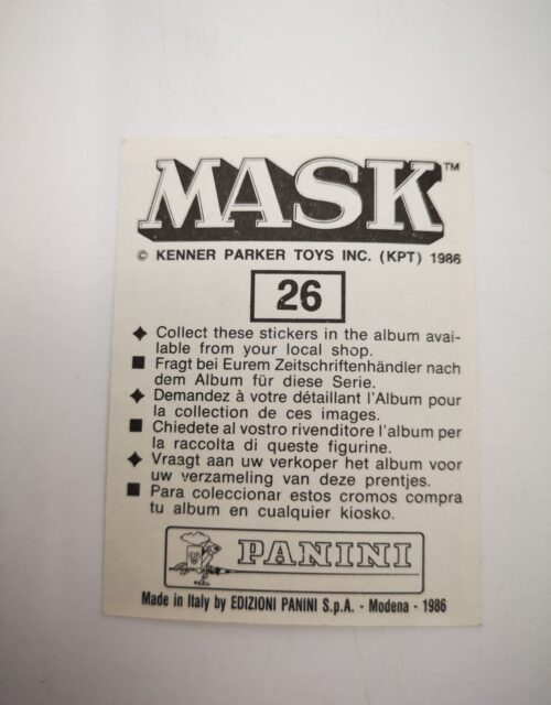 Mask Panini Sticker Europa Nr. 26 – Bild 2