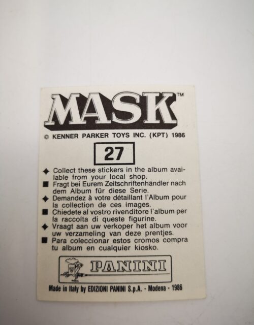 Mask Panini Sticker Europa Nr. 27 – Bild 2