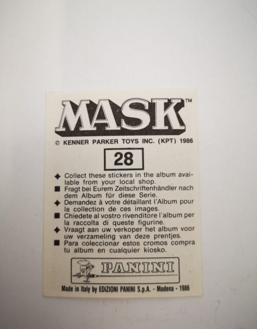 Mask Panini Sticker Europa Nr. 28 – Bild 2
