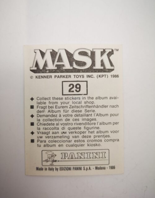 Mask Panini Sticker Europa Nr. 29 – Bild 2