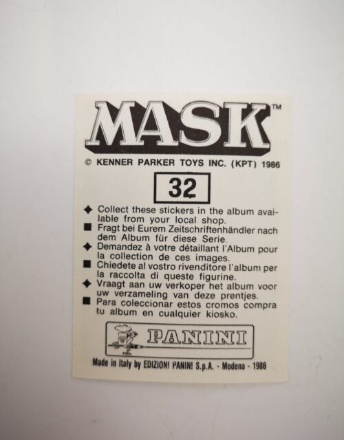 Mask Panini Sticker Europa Nr. 32 – Bild 2