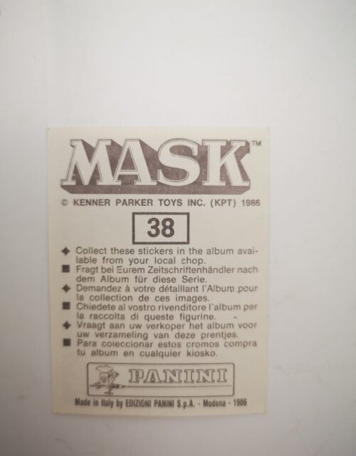 Mask Panini Sticker Europa Nr. 38 – Bild 2
