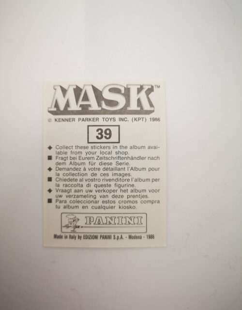 Mask Panini Sticker Europa Nr. 39 – Bild 2