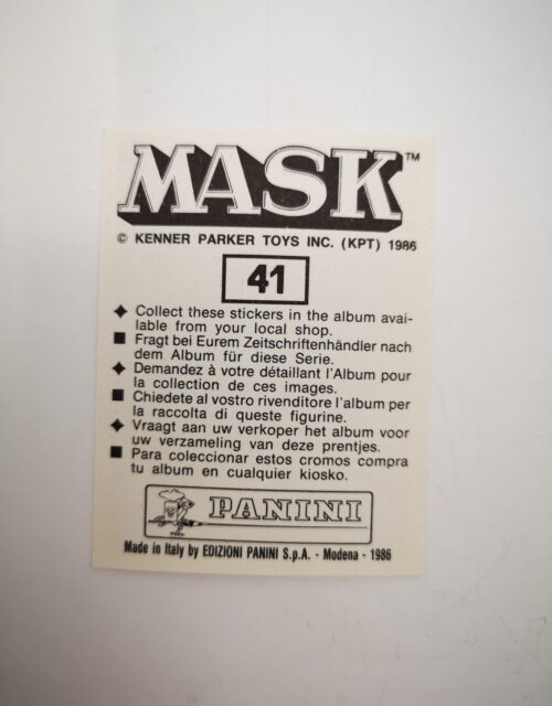 Mask Panini Sticker Europa Nr. 41 – Bild 2