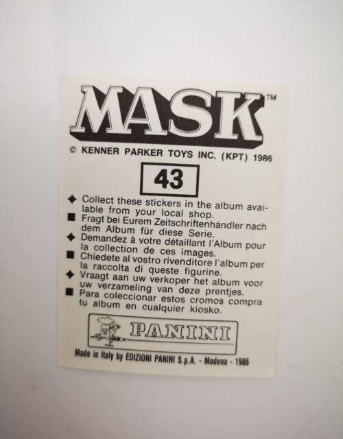 Mask Panini Sticker Europa Nr. 43 – Bild 2