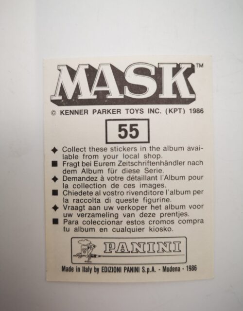 Mask Panini Sticker Europa Nr. 55 – Bild 2