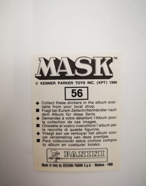 Mask Panini Sticker Europa Nr. 56 – Bild 2