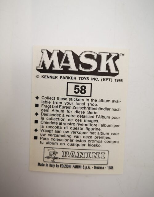 Mask Panini Sticker Europa Nr. 58 – Bild 2