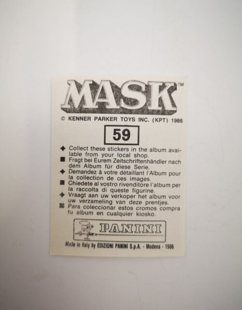 Mask Panini Sticker Europa Nr. 59 – Bild 2