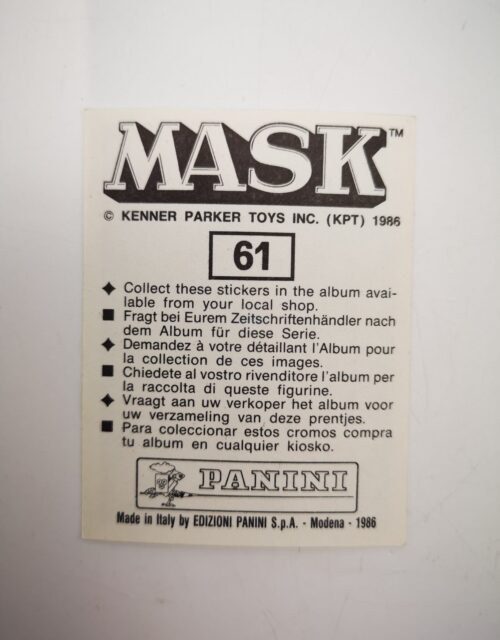 Mask Panini Sticker Europa Nr. 61 – Bild 2