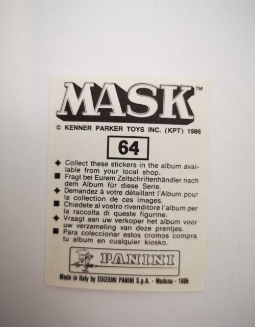 Mask Panini Sticker Europa Nr. 64 – Bild 2