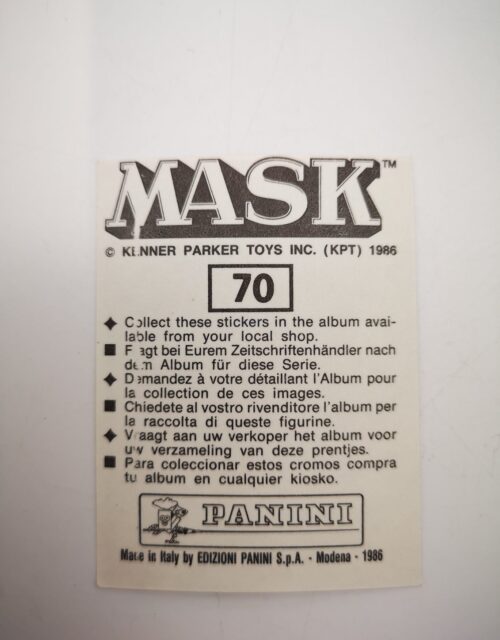 Mask Panini Sticker Europa Nr. 70 – Bild 2
