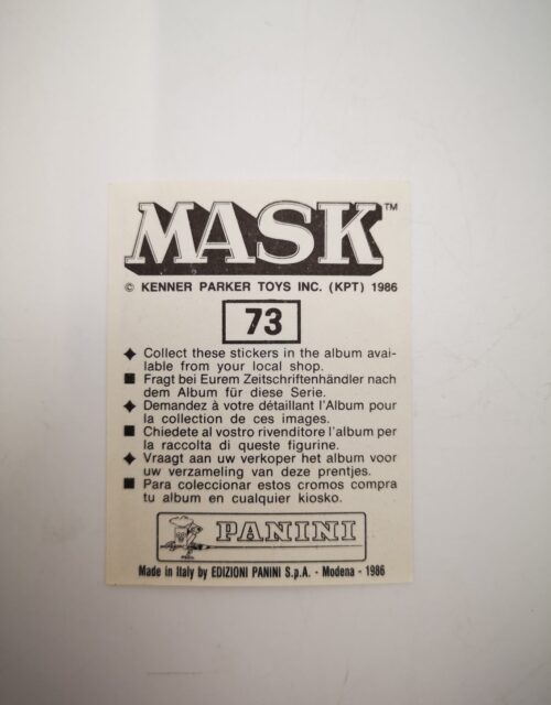 Mask Panini Sticker Europa Nr. 73 – Bild 2