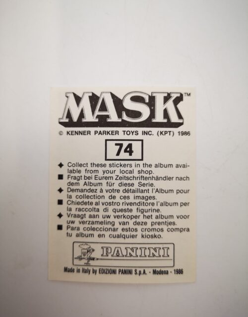 Mask Panini Sticker Europa Nr. 74 – Bild 2