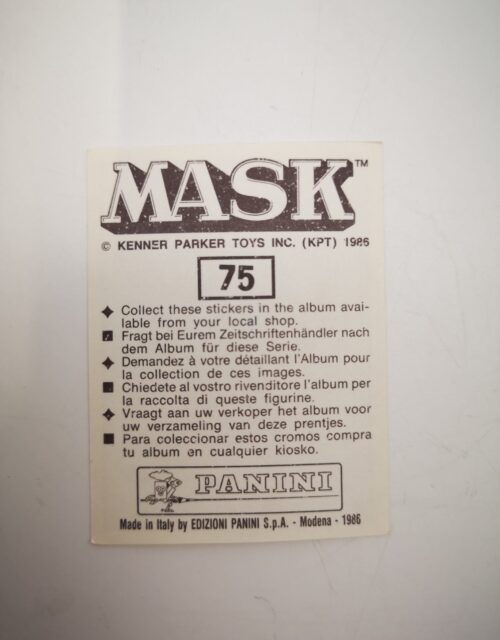 Mask Panini Sticker Europa Nr. 75 – Bild 2