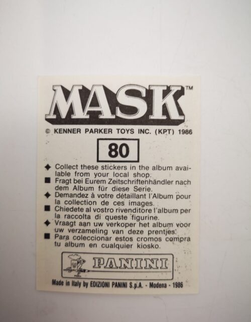 Mask Panini Sticker Europa Nr. 80 – Bild 2