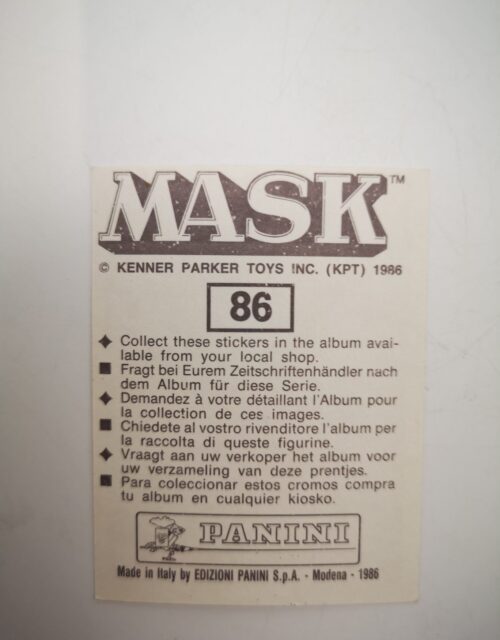 Mask Panini Sticker Europa Nr. 86 – Bild 2