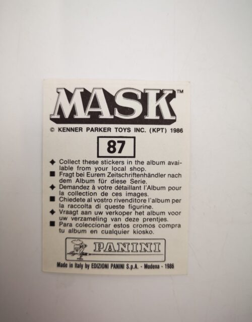 Mask Panini Sticker Europa Nr. 87 – Bild 2