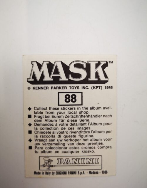Mask Panini Sticker Europa Nr. 88 – Bild 2