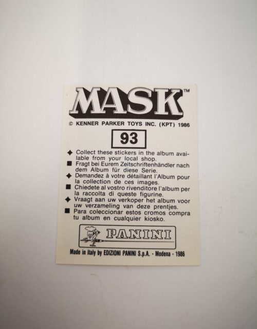 Mask Panini Sticker Europa Nr. 93 – Bild 2