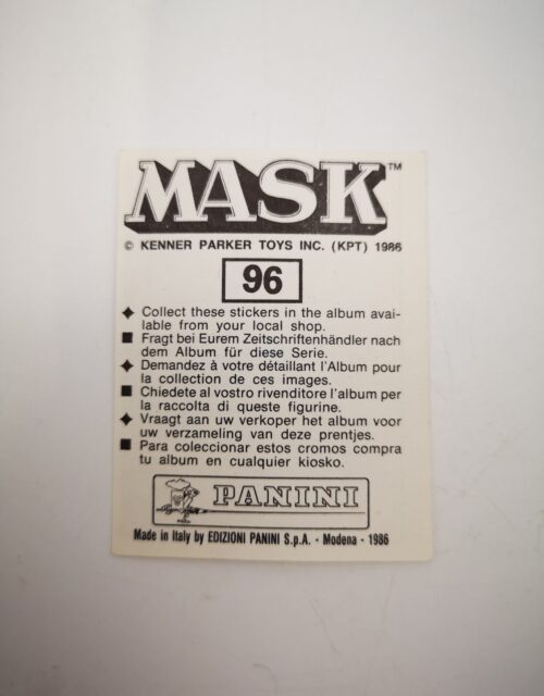 Mask Panini Sticker Europa Nr. 96 – Bild 2