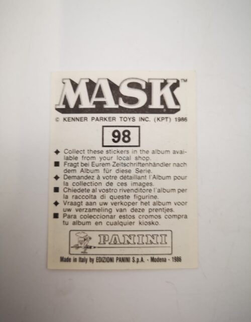Mask Panini Sticker Europa Nr. 98 – Bild 2