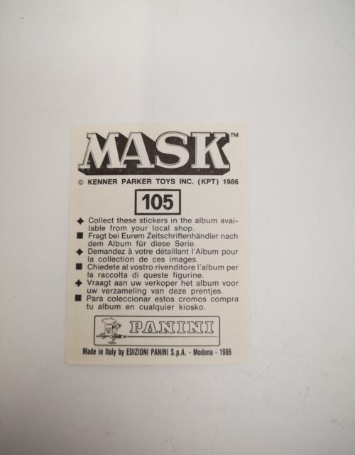 Mask Panini Sticker Europa Nr. 105 – Bild 2