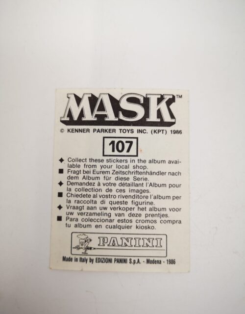 Mask Panini Sticker Europa Nr. 107 – Bild 2