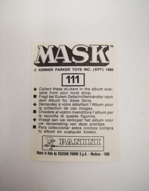 Mask Panini Sticker Europa Nr. 111 – Bild 2