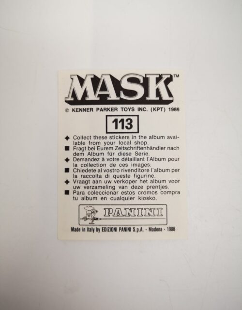 Mask Panini Sticker Europa Nr. 113 – Bild 2