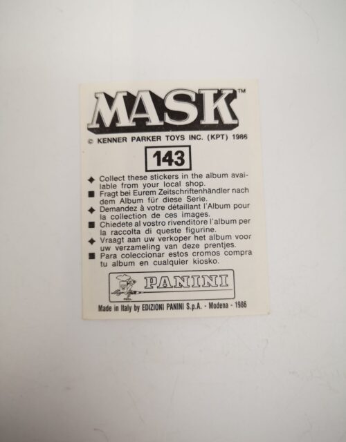 Mask Panini Sticker Europa Nr. 143 – Bild 2