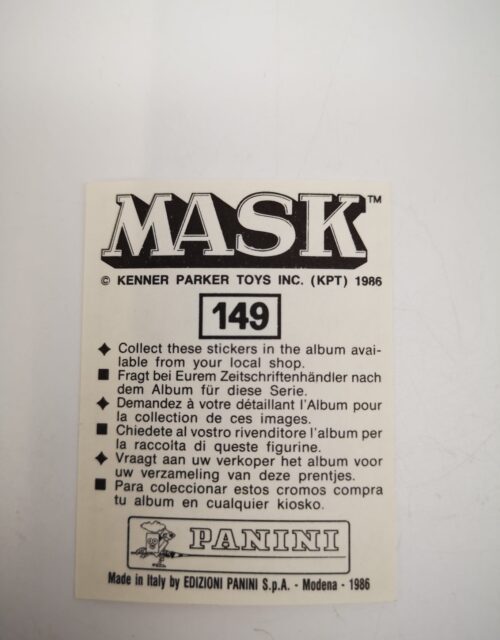 Mask Panini Sticker Europa Nr. 149 – Bild 2