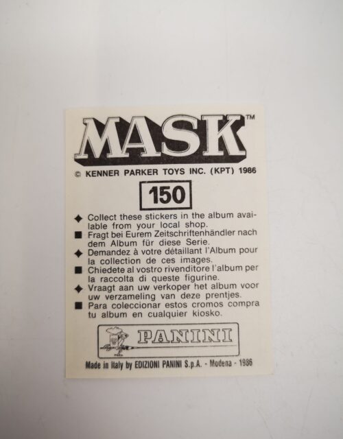 Mask Panini Sticker Europa Nr. 150 – Bild 2