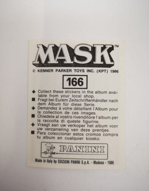 Mask Panini Sticker Europa Nr. 166 – Bild 2