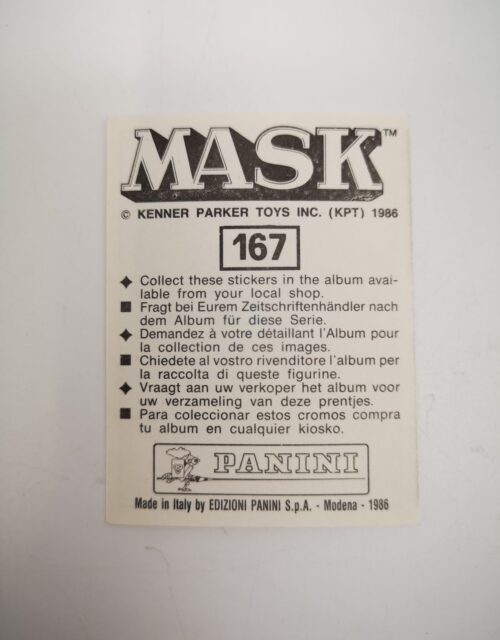 Mask Panini Sticker Europa Nr. 167 – Bild 2