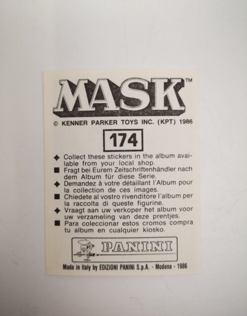Mask Panini Sticker Europa Nr. 174 – Bild 2