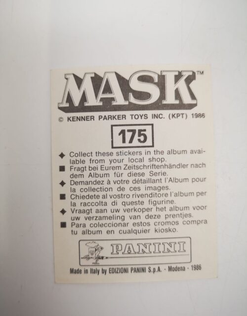 Mask Panini Sticker Europa Nr. 175 – Bild 2