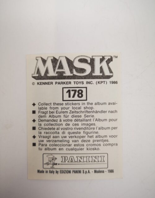 Mask Panini Sticker Europa Nr. 178 – Bild 2