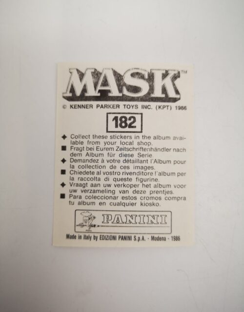 Mask Panini Sticker Europa Nr. 182 – Bild 2