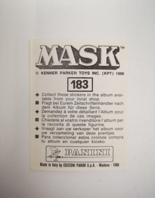 Mask Panini Sticker Europa Nr. 183 – Bild 2