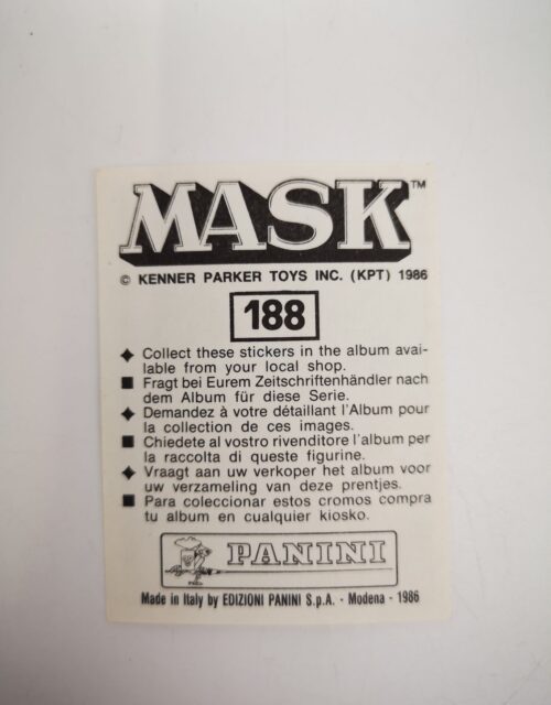 Mask Panini Sticker Europa Nr. 188 – Bild 2