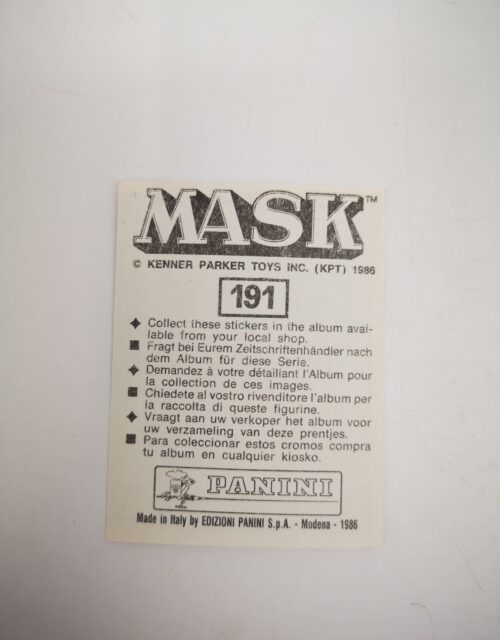 Mask Panini Sticker Europa Nr. 191 – Bild 2