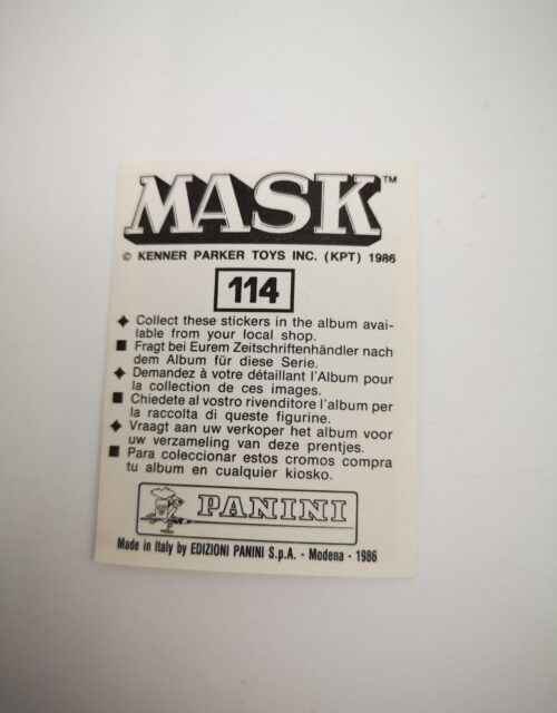 Mask Panini Sticker Europa Nr. 114 – Bild 2
