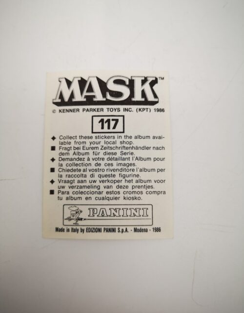 Mask Panini Sticker Europa Nr. 117 – Bild 2