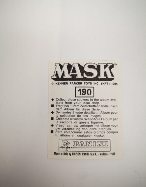 Mask Panini Sticker Europa Nr. 190 – Bild 2