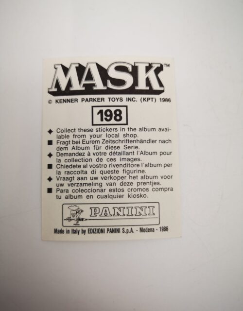 Mask Panini Sticker Europa Nr. 198 – Bild 2