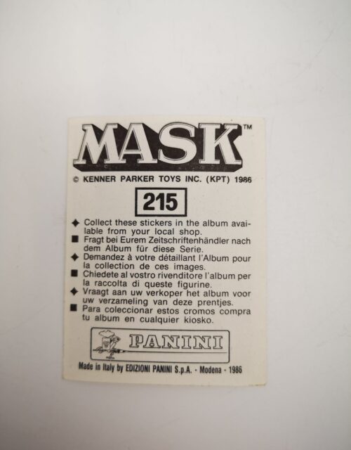 Mask Panini Sticker Europa Nr. 215 – Bild 2