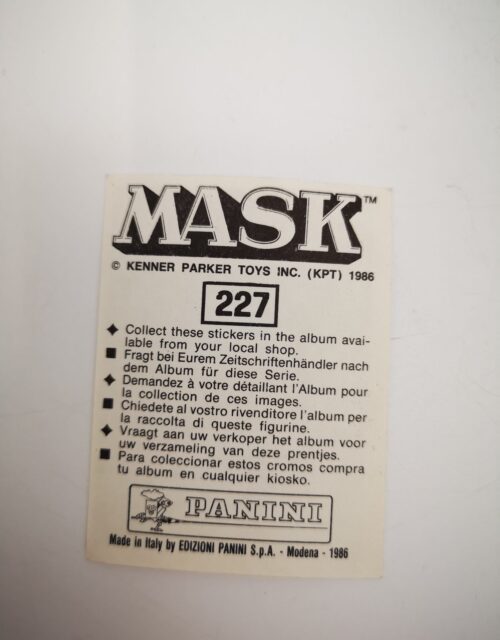 Mask Panini Sticker Europa Nr. 227 – Bild 2
